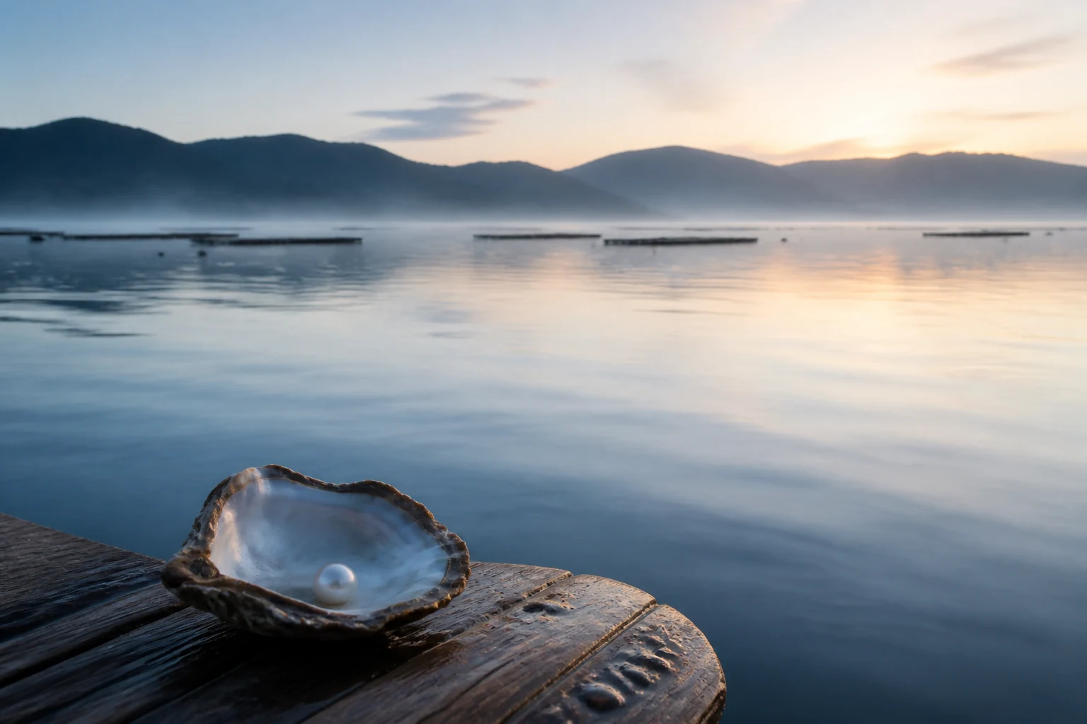 Japan: tending the changing sea into a quiet layer of light
